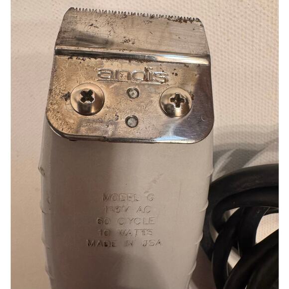 Andis Model G Vtg Gray T-Outliner Clippers Trimmer Corded Gray Tested Works - Picture 3 of 6